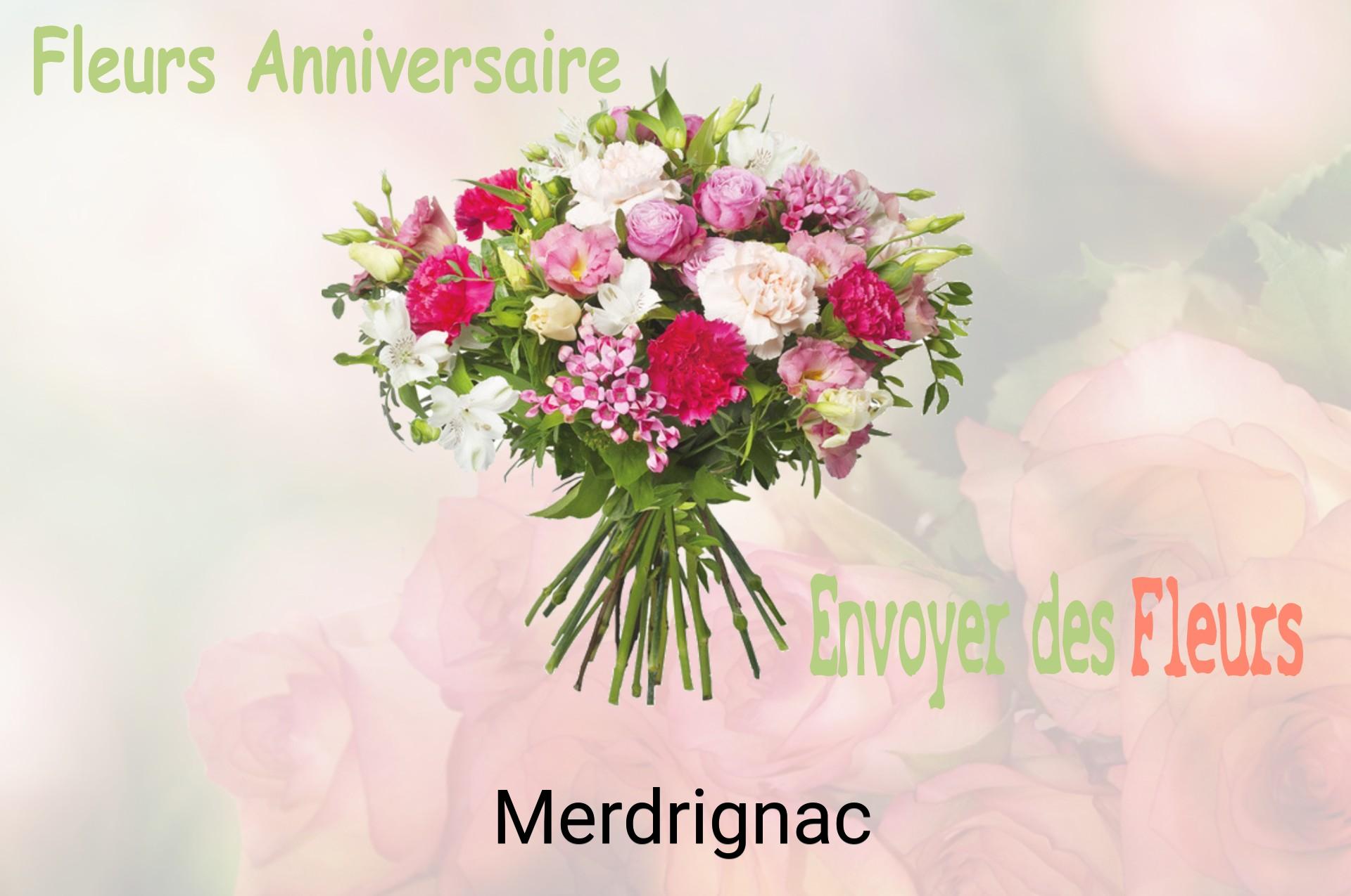 Bouquet de fleurs d’anniversaire livré à Merdrignac